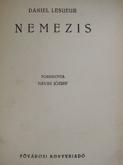 Daniel Lesueur - Nemezis [antikvár]
