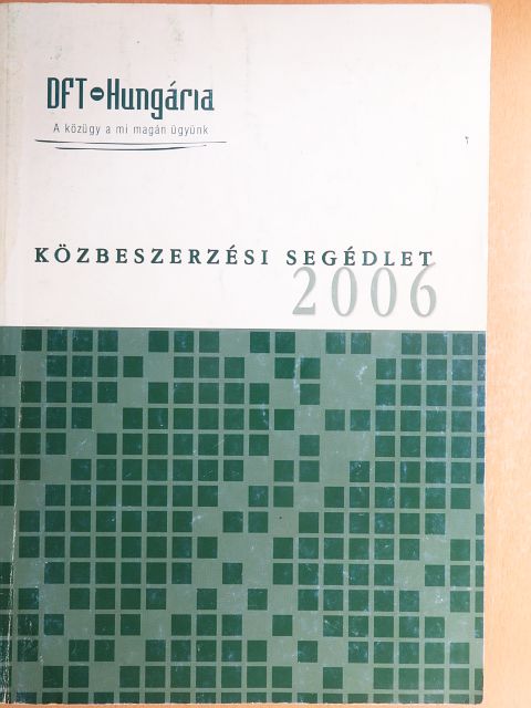 Közbeszerzési segédlet [antikvár]