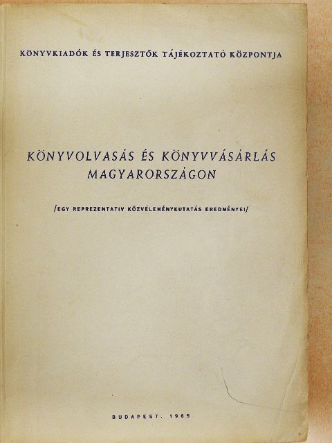 Mándi Péter - Könyvolvasás és könyvvásárlás Magyarországon [antikvár]