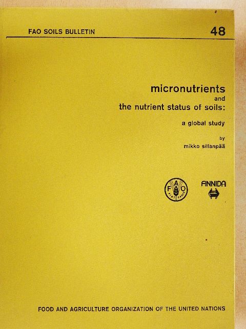 Mikko Sillanpää - Micronutrients and the nutrient status of soils: a global study [antikvár]