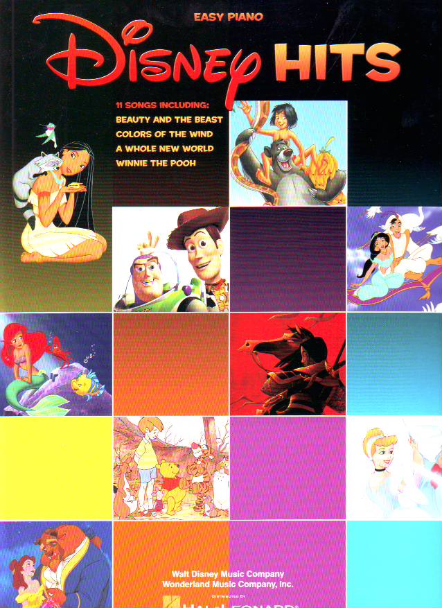 DISNEY HITS, 11 SONGS FOR EASY PIANO