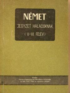 Timár József - Német jegyzet haladóknak (V.-VI. félév) [antikvár]