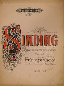 Christian Sinding - Frühlingsrauschen [antikvár]