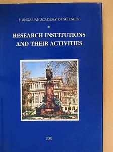 Research institutions and their activities [antikvár]