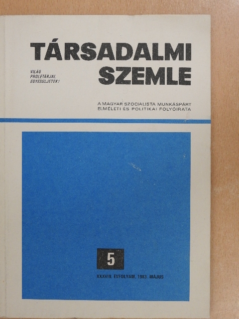 Balogh András - Társadalmi Szemle 1983. május [antikvár]