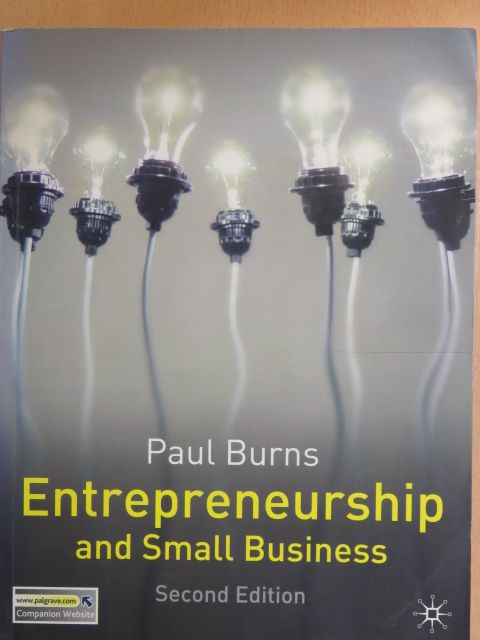 Paul Burns - Entrepreneurship and Small Business [antikvár]