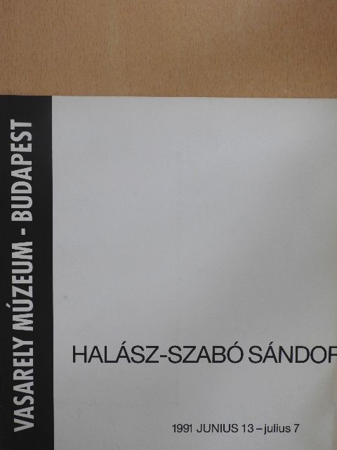 Halász-Szabó Sándor [antikvár]