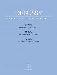DEBUSSY - SONATE POUR VIOLONCELLE ET PIANO URTEXT (BACK/WOODFULL-HARRIS)
