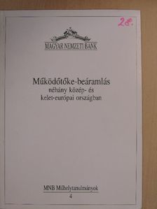 Horváth László - Működőtőke-beáramlás néhány közép- és kelet-európai országban [antikvár]