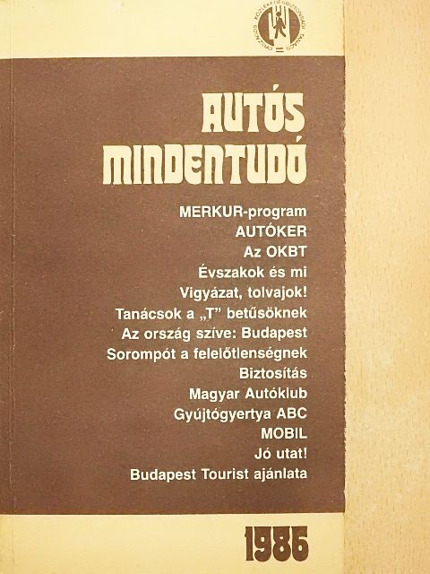 Csúri István - Autós mindentudó 1986 [antikvár]