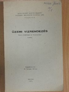 Üzemi vizrendezés I. [antikvár]