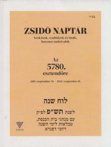Zsidó naptár az 5780. esztendőre [antikvár]