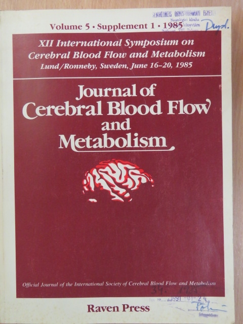 C. Beil - Journal of Cerebral Blood Flow and Metabolism 1985 Volume 5, Supplement 1 [antikvár]