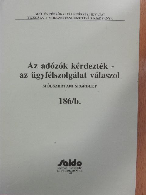 Ambrus Béla - Az adózók kérdezték - az ügyfélszolgálat válaszol [antikvár]