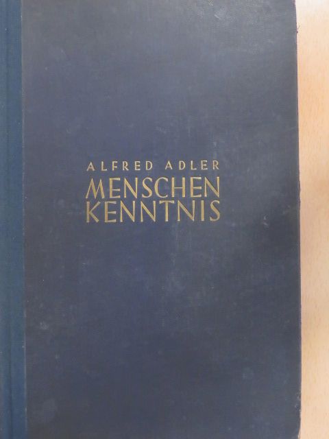 Alfred Adler - Menschenkenntnis [antikvár]