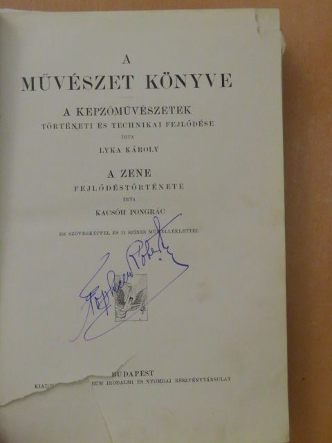Kacsóh Pongrác - A művészet könyve (rossz állapotú) [antikvár]