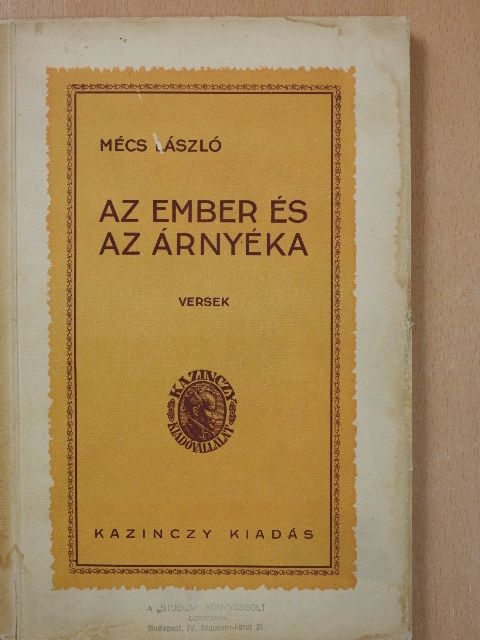 Mécs László - Az ember és az árnyéka (aláírt példány) [antikvár]