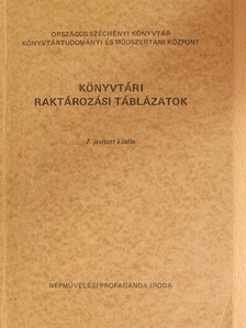 Könyvtári raktározási táblázatok [antikvár]
