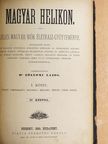 Dr. Vutkovich Sándor - Magyar Helikon I. [antikvár]