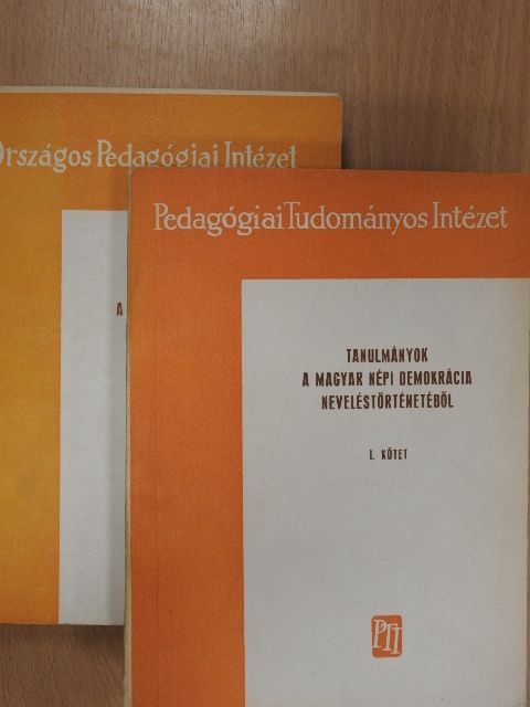 Dr. Simon Gyula - Tanulmányok a magyar népi demokrácia neveléstörténetéből I-II. [antikvár]