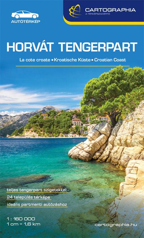 .- - Horvát tengerpart (Adria) térkép 2019