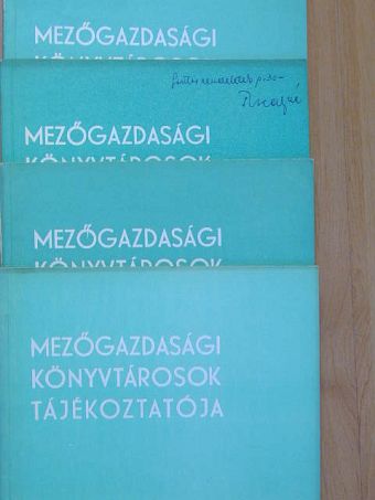 Bisztray Ádám - Mezőgazdasági könyvtárosok tájékoztatója 1968/1-4.  [antikvár]