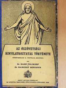 Dr. Radó Polikárp - Az ószövetségi kinyilatkoztatás története [antikvár]