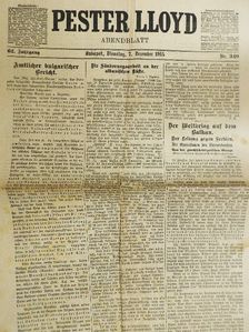 Pester Lloyd 7. Dezember 1915. (gótbetűs) [antikvár]