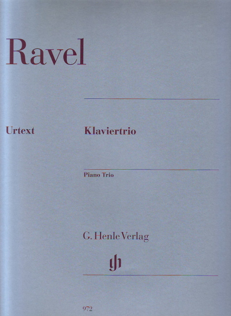 RAVEL... - KLAVIERTRIO URTEXT PARTITUR UND STIMMEN (PETER JOST / PASCAL ROGÉ)