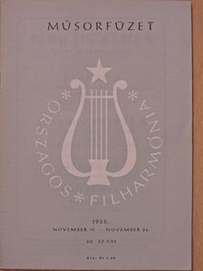 Országos Filharmónia Műsorfüzet 1955/40. [antikvár]