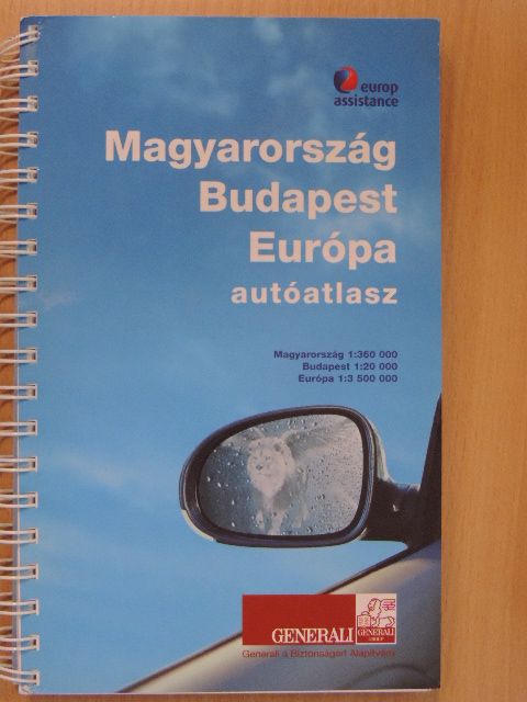Magyarország, Budapest, Európa autóatlasz [antikvár]