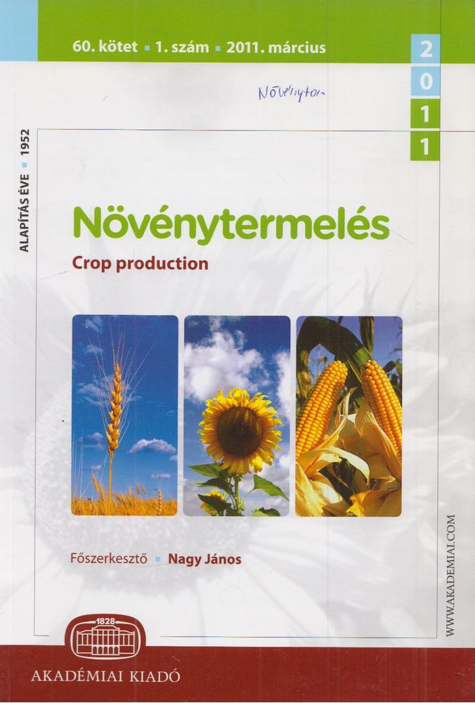 Nagy János (főszerk.) - Növénytermelés 2011. március [antikvár]