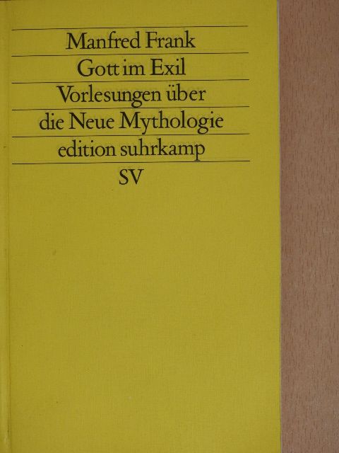 Manfred Frank - Gott im Exil II. [antikvár]