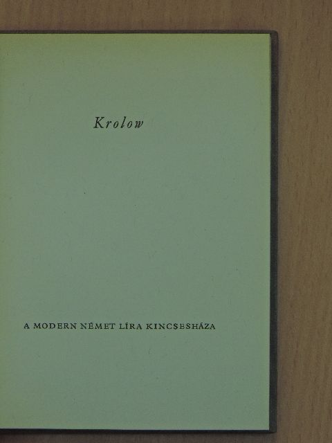 Karl Krolow - Karl Krolow [antikvár]