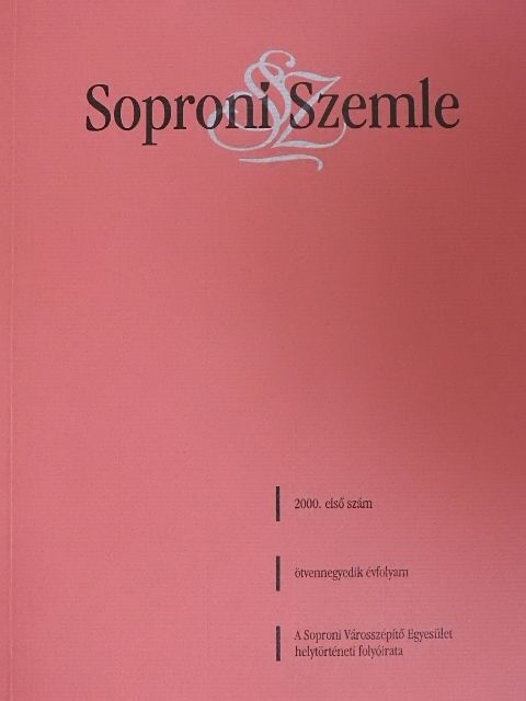 Fazekas Csaba - Soproni Szemle 2000/1. [antikvár]
