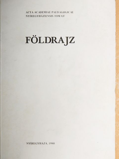 Balogh Béla András - Földrajz [antikvár]