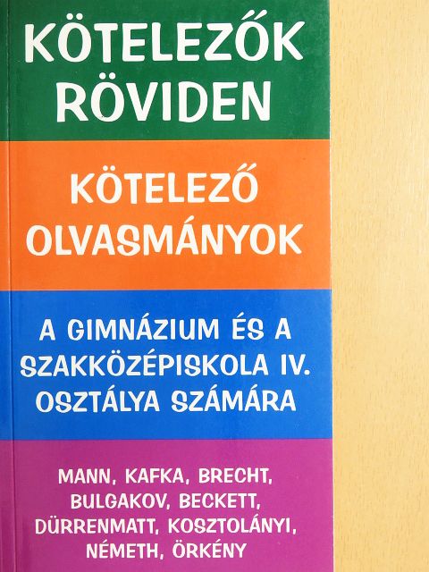 Kötelező olvasmányok [antikvár]