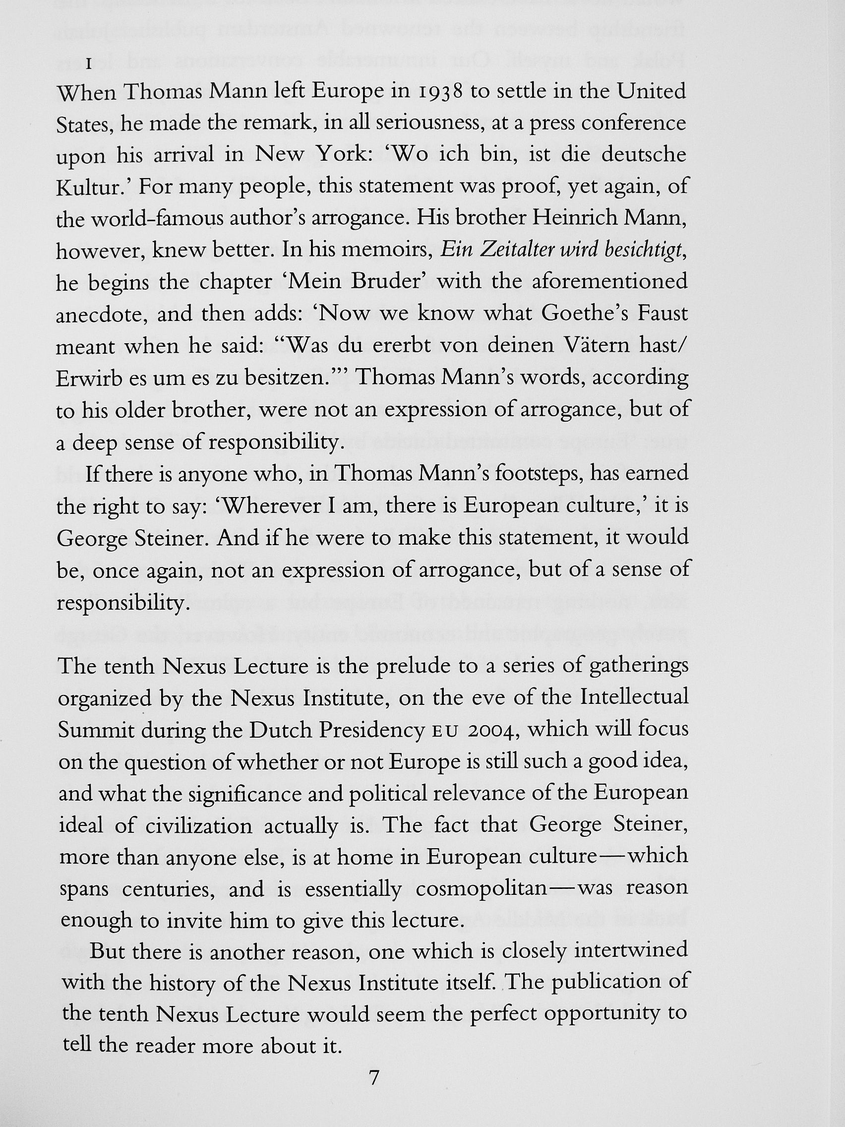 George Steiner - The Idea of Europe [antikvár]