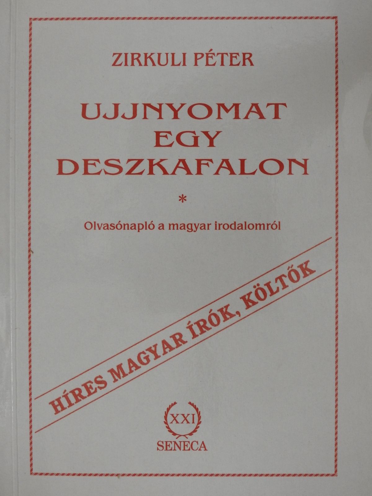Zirkuli Péter - Ujjnyomat egy deszkafalon (dedikált példány) [antikvár]