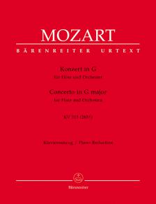 MOZART, W,A, - KONZERT IN G FÜR FLÖTE UND ORCHESTER KV 313 (285c) KLAVIERAUSZUG URTEXT