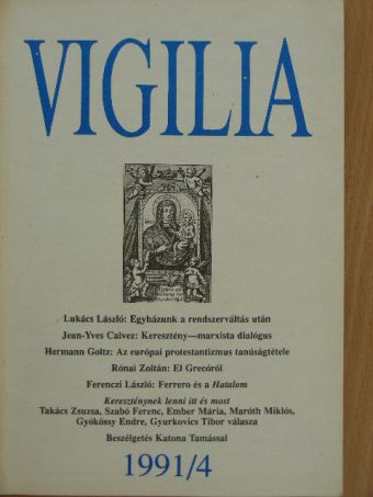 Balassa Péter - Vigilia 1991. április [antikvár]