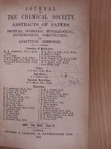 A. W. Crossley - Journal of the Chemical Society 1907/II. [antikvár]