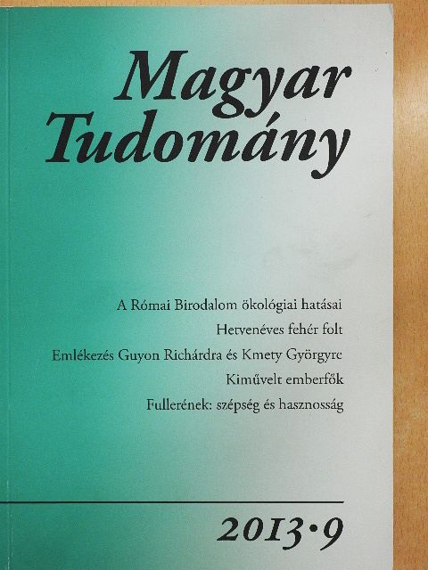 Grüll Tibor - Magyar Tudomány 2013/9. [antikvár]