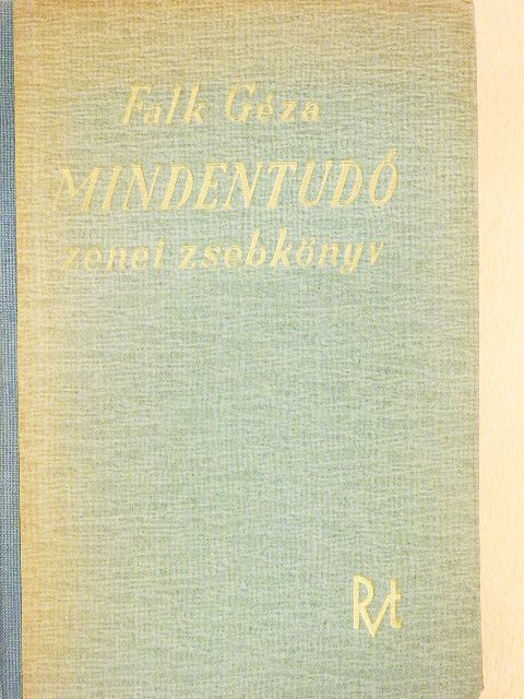 Falk Géza - Mindentudó zenei zsebkönyv [antikvár]