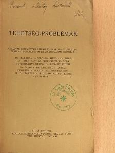 Dr. Balassa László - Tehetség-problémák [antikvár]
