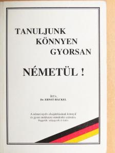 Dr. Ernst Häckel - Tanuljunk könnyen, gyorsan németül! [antikvár]
