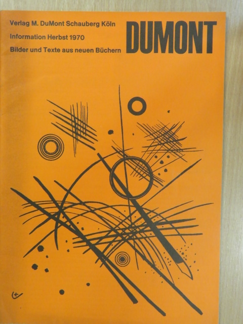 Verlag M. DuMont Schauberg Köln - Neue Bücher 2. Halbjahr 1970 [antikvár]