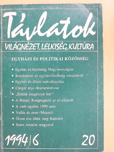 András Imre SJ - Távlatok 1994/6. [antikvár]