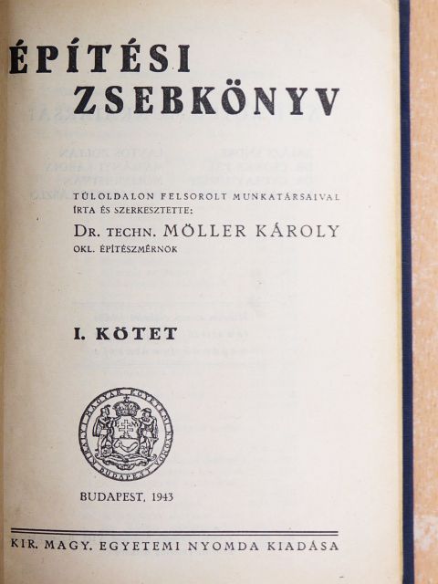 Balogh György - Építési zsebkönyv I-II. [antikvár]