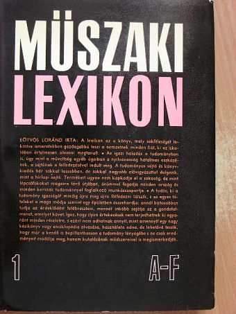 Alliquander Ödön - Műszaki lexikon 1. [antikvár]